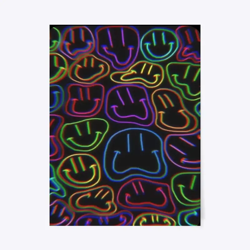 TRIPPY SMILEY POSTER